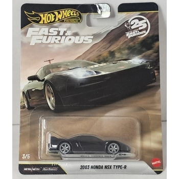 Hot Wheels 1:64 Fast Furious Premium  - Honda NSX Type R 2003 black